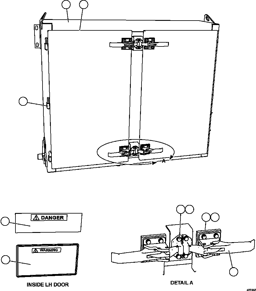 Komatsu parts book diagram for AFE57-FW 830E-1AC S/N A30761  WABUSH: HYDRAULIC CABINET  1/4