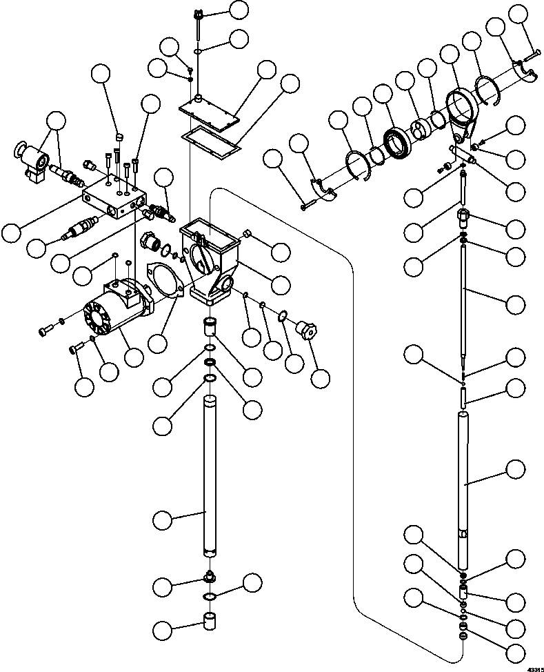 Komatsu parts book diagram for AFE57-FW 830E-1AC S/N A30761  WABUSH: LUBE PUMP ASSEMBLY          XA4126