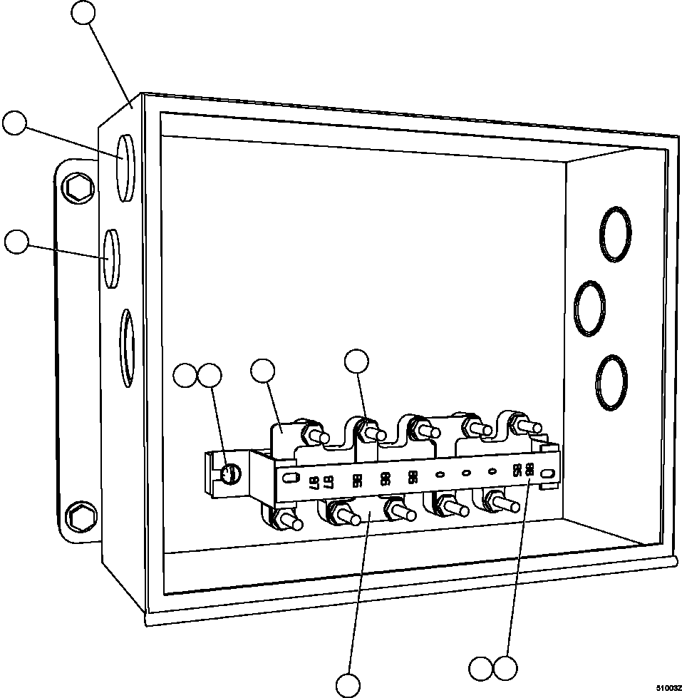 Komatsu parts book diagram for AFE57-FW 830E-1AC S/N A30761  WABUSH: KIM HOTSTART - JUNCTION BOX    EJ5557