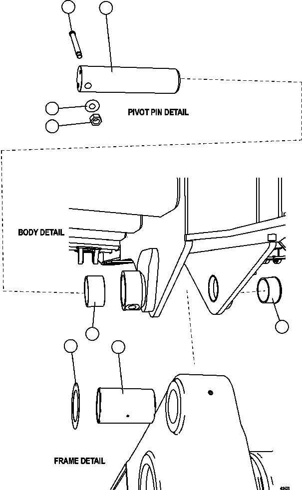 Dump Trucks Komatsu / AFE57-GA 830E-1AC S/N A30773 - A30775 & A30786 - A30787  BLOOM LAKE(AFE57-GA) / BODY PIVOT(248 : 42426)