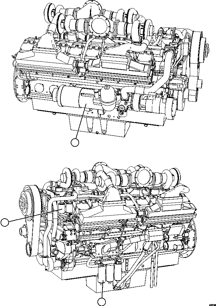 Komatsu parts book diagram for AFE57-GH 830E-1AC S/N A30822 - A30823 & A30831 - A30833 KONKOLA COPPER: ENGINE FILTERS