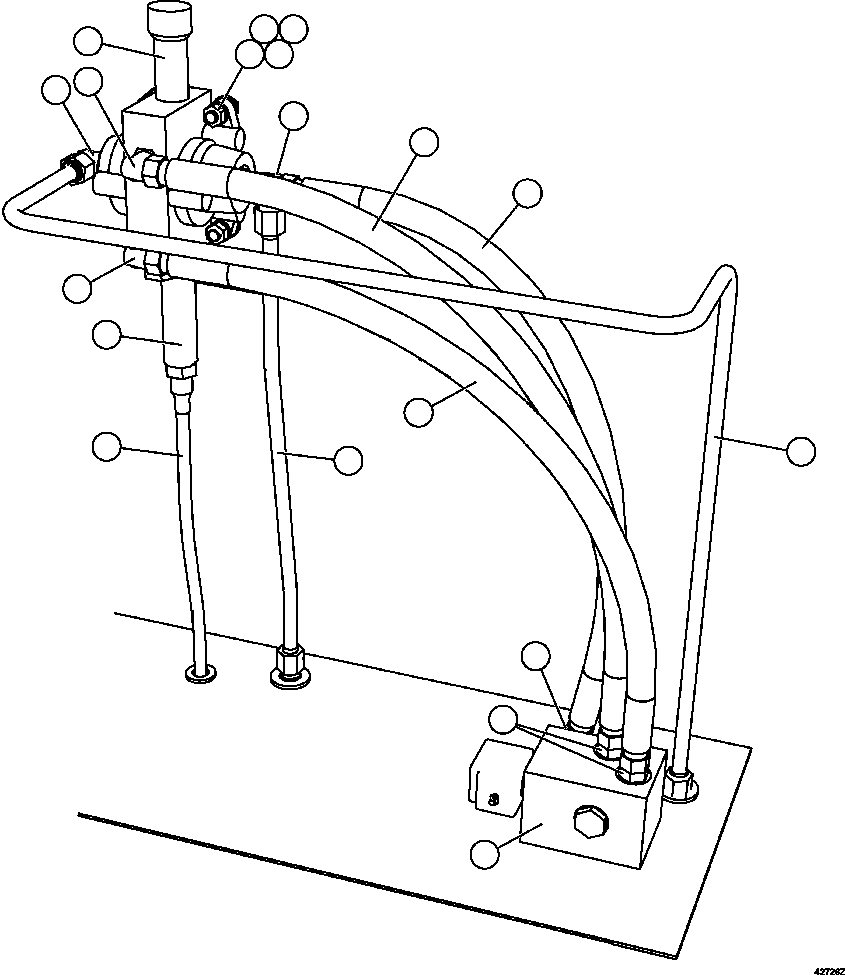 Komatsu parts book diagram for AFE57-GH 830E-1AC S/N A30822 - A30823 & A30831 - A30833 KONKOLA COPPER: HYDRAULIC CABINET  4/4