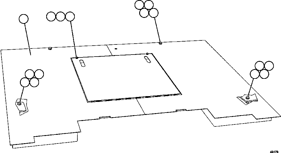 Komatsu parts book diagram for AFE57-GK 830E-1AC S/N A30840 - A30841  HIBBING TACONITE: CENTER DECK INSTALLATION