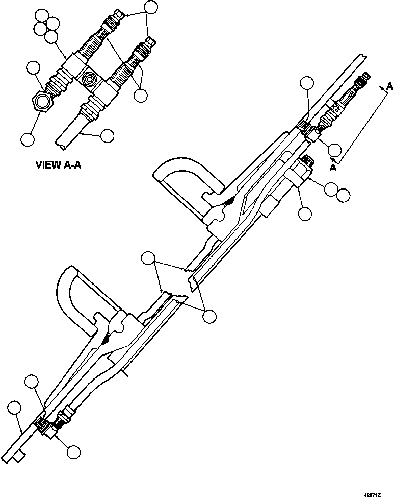 Komatsu parts book diagram for AFE57-GK 830E-1AC S/N A30840 - A30841  HIBBING TACONITE: REAR WHEEL INSTALLATION    (46/90R57)