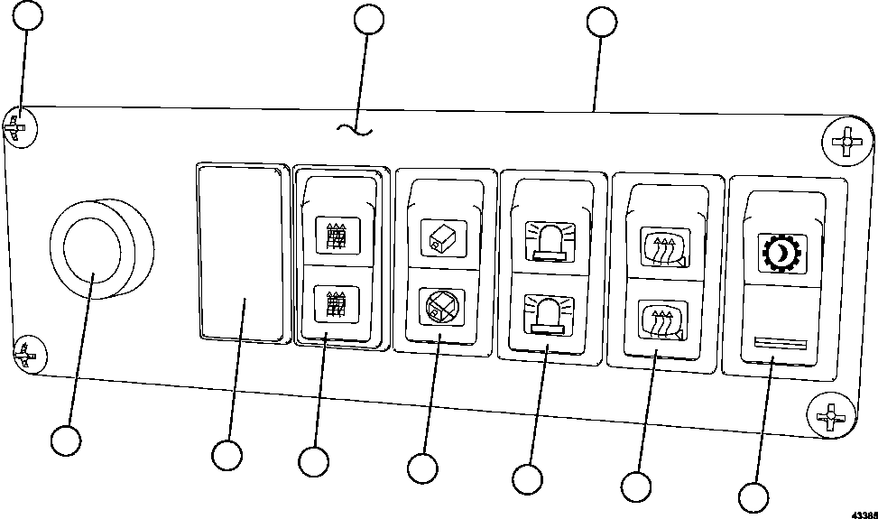 Komatsu parts book diagram for AFE57-GK 830E-1AC S/N A30840 - A30841  HIBBING TACONITE: LOWER RH DASH MODULE