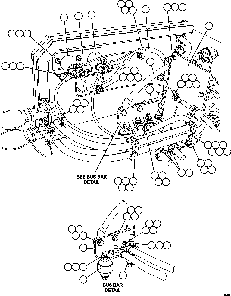 Komatsu parts book diagram for AFE57-GK 830E-1AC S/N A30840 - A30841  HIBBING TACONITE: BATTERY BOX    5/6