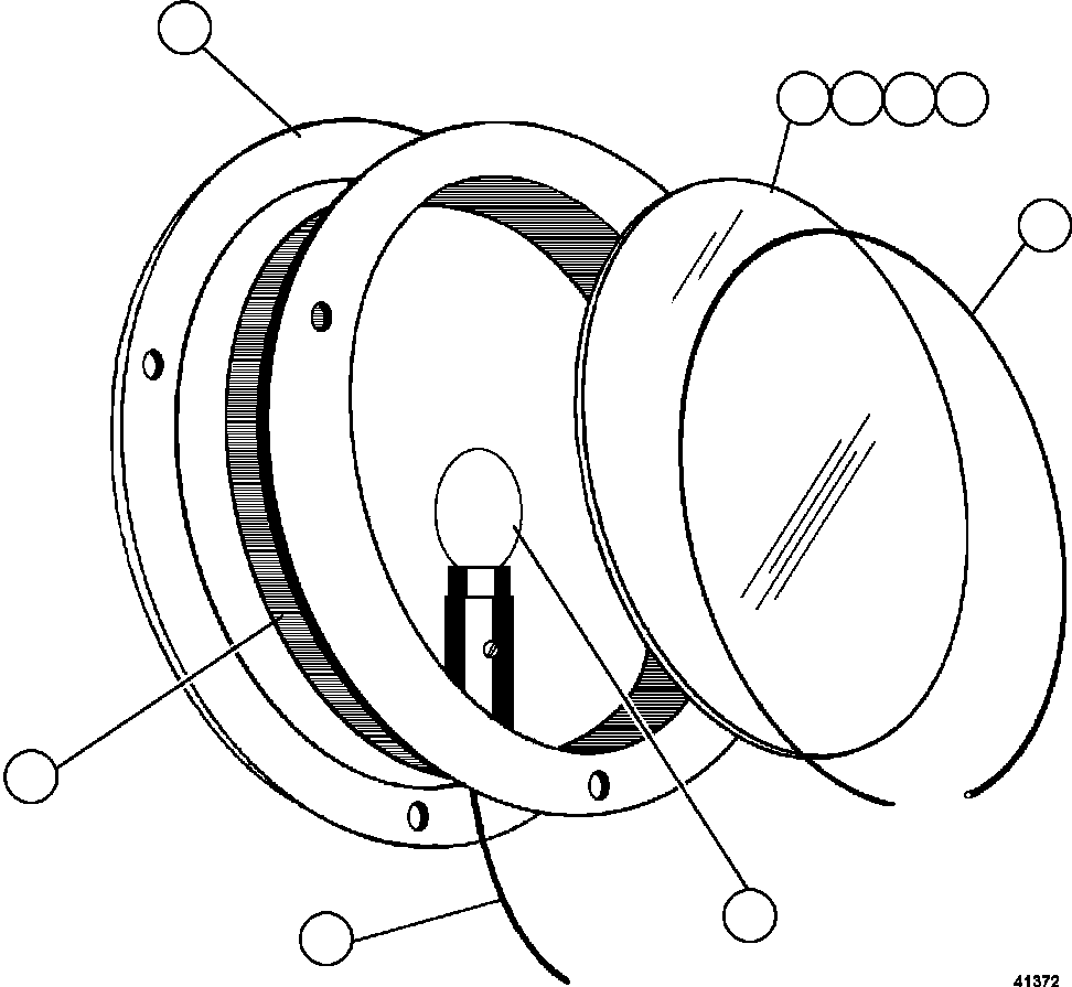 Komatsu parts book diagram for AFE57-GK 830E-1AC S/N A30840 - A30841  HIBBING TACONITE: LIGHT ASSEMBLY (WEIGHING SYSTEM)