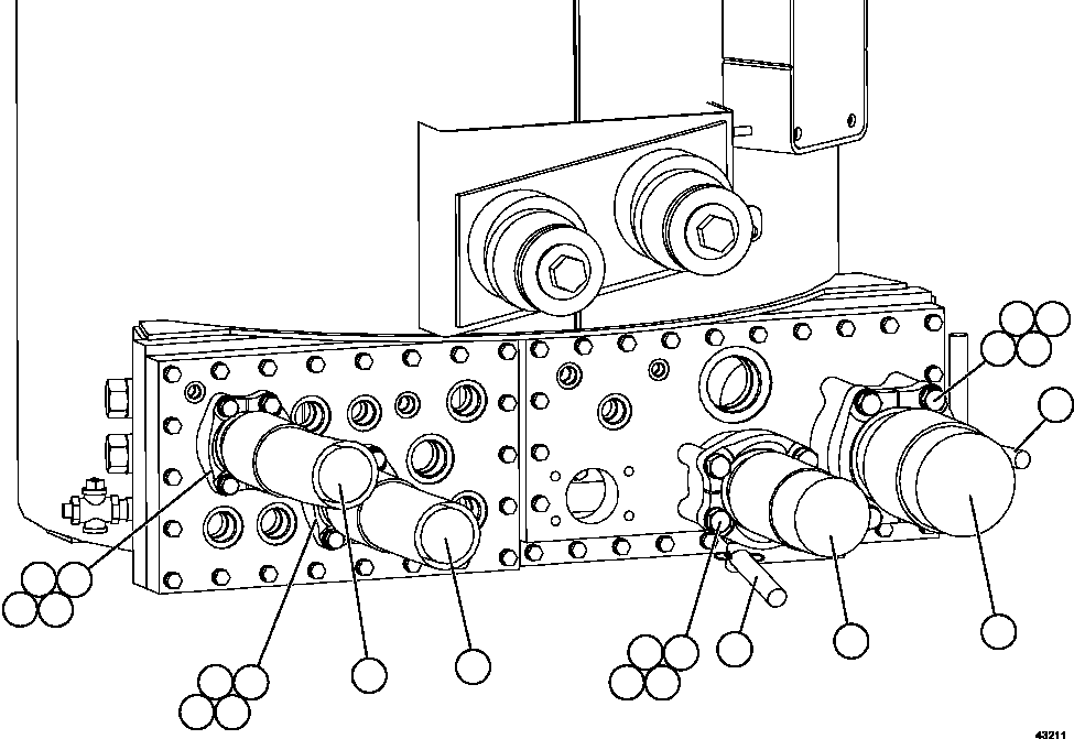 Komatsu parts book diagram for AFE57-GK 830E-1AC S/N A30840 - A30841  HIBBING TACONITE: HOIST PIPING  1/4