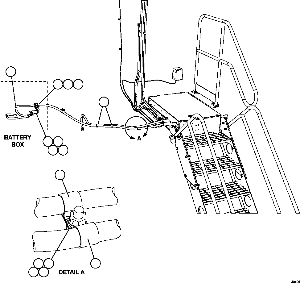 Komatsu parts book diagram for AFE57-GK 830E-1AC S/N A30840 - A30841  HIBBING TACONITE: RETRACTABLE LADDER   4/4