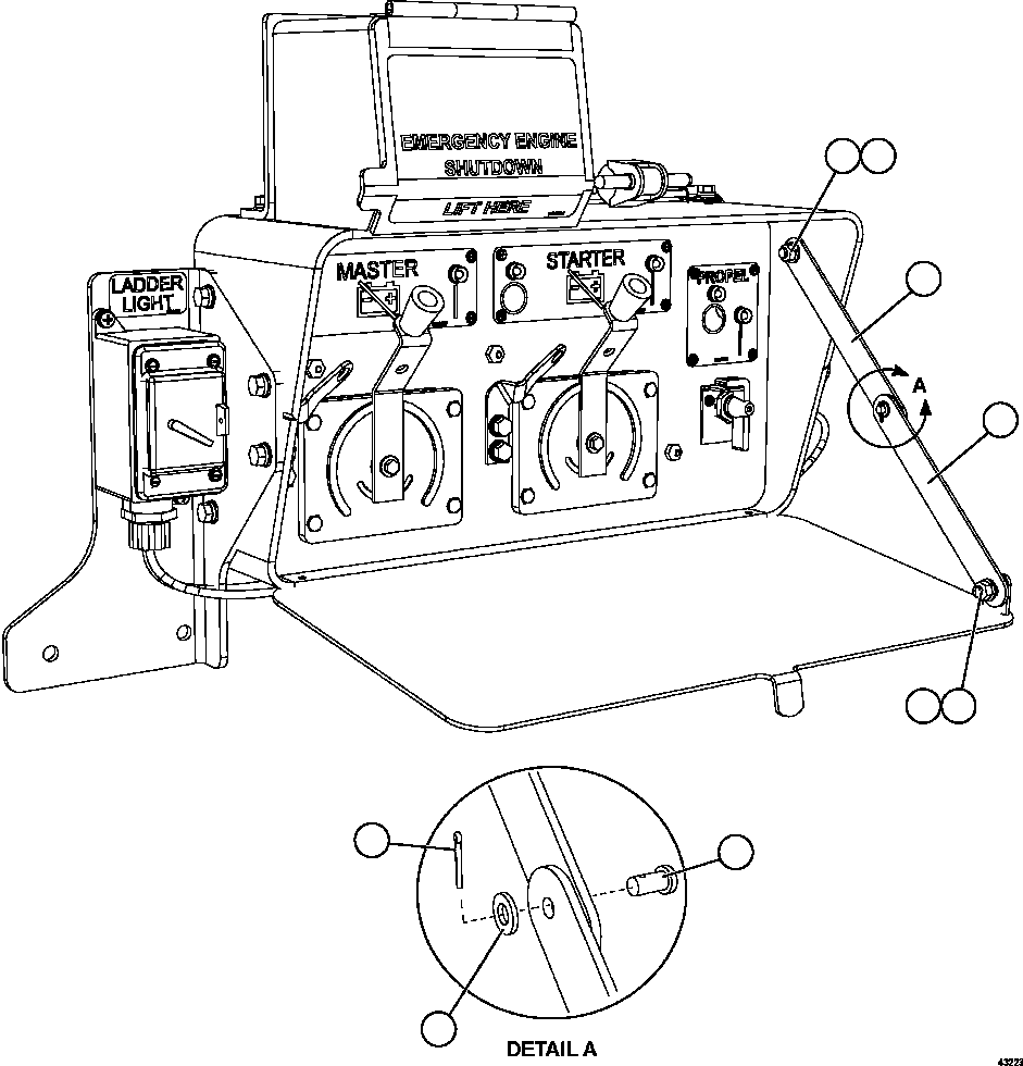 Komatsu parts book diagram for AFE57-GU 830E-1AC S/N A40884 - A40887 & A40895 - A40899  MANTOS BLANCOS: ISOLATION BOX  3/3     58E-06-01320