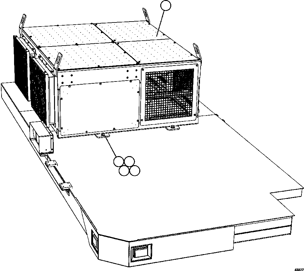 Komatsu parts book diagram for AFE57-GU 830E-1AC S/N A40884 - A40887 & A40895 - A40899  MANTOS BLANCOS: RETARDING GRID INSTALLATION      1/2