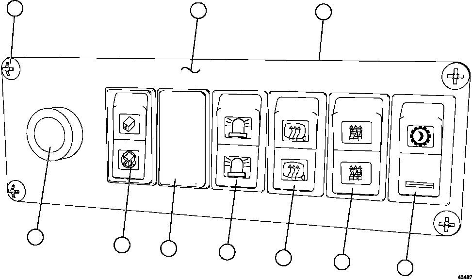 Komatsu parts book diagram for AFE57-GV 830E-1AC S/N A40890 & A40900  TECK CMO: LOWER RH DASH MODULE