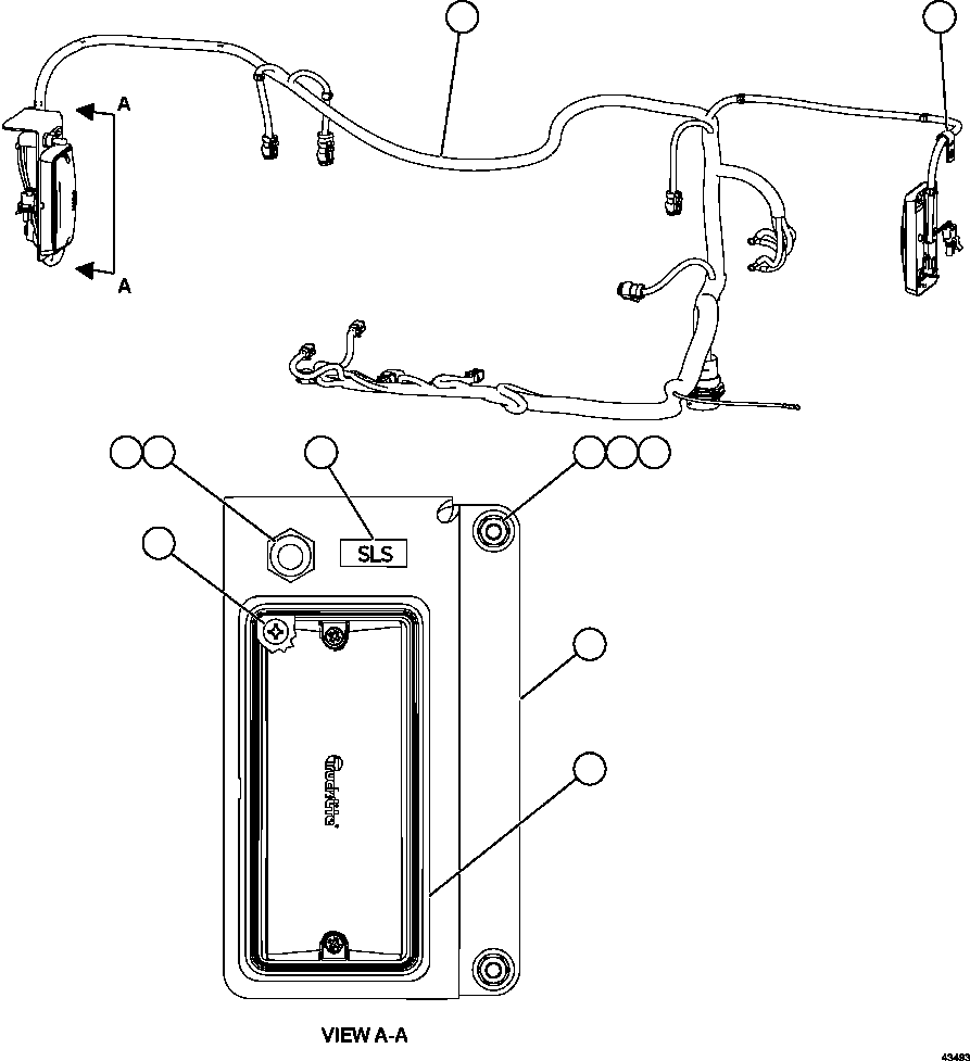 Komatsu parts book diagram for AFE57-GV 830E-1AC S/N A40890 & A40900  TECK CMO: HYDRAULIC CABINET WIRING