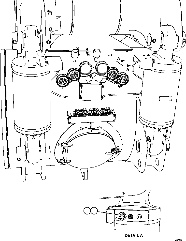 Komatsu parts book diagram for AFE57-GV 830E-1AC S/N A40890 & A40900  TECK CMO: PAYLOAD METER III - REAR SUSPENSIONS