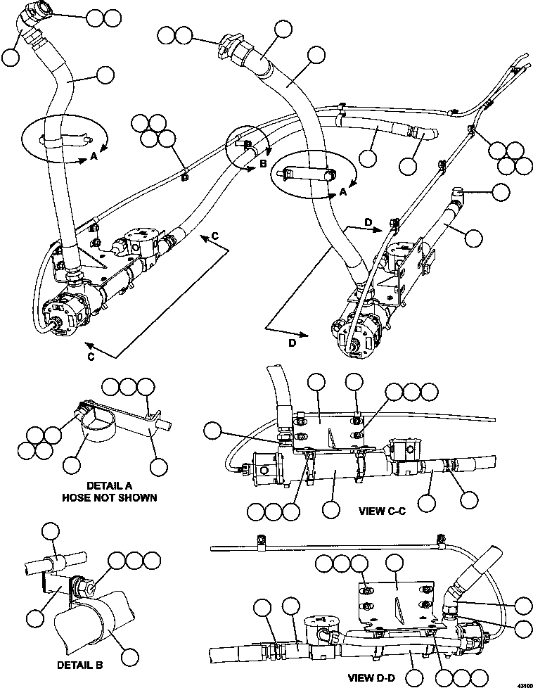 Komatsu parts book diagram for AFE57-GV 830E-1AC S/N A40890 & A40900  TECK CMO: HOT START SYSTEM - COOLANT