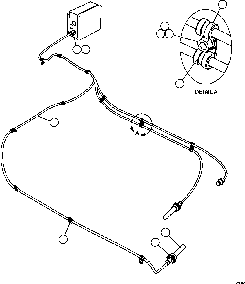 Komatsu parts book diagram for AFE57-GV 830E-1AC S/N A40890 & A40900  TECK CMO: HOT START SYSTEM - ENGINE OIL