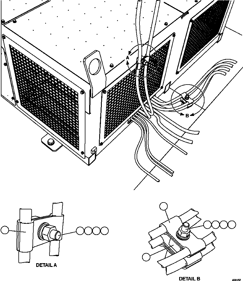 Komatsu parts book diagram for AFE57-GV 830E-1AC S/N A40890 & A40900  TECK CMO: RETARDING GRID INSTALLATION      2/2