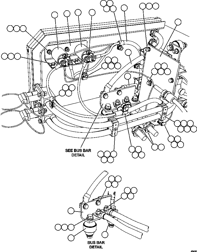 Komatsu parts book diagram for AFE57-HM 830E-1AC S/N A40953  UNITED TACONITE: BATTERY BOX    5/6