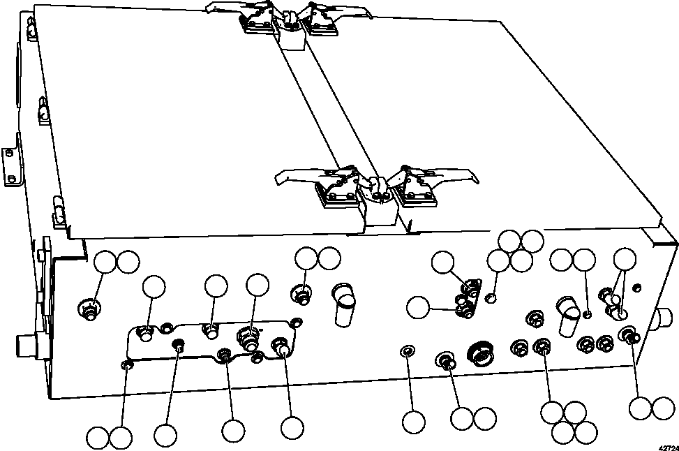 Komatsu parts book diagram for AFE57-HM 830E-1AC S/N A40953  UNITED TACONITE: HYDRAULIC CABINET  2/4