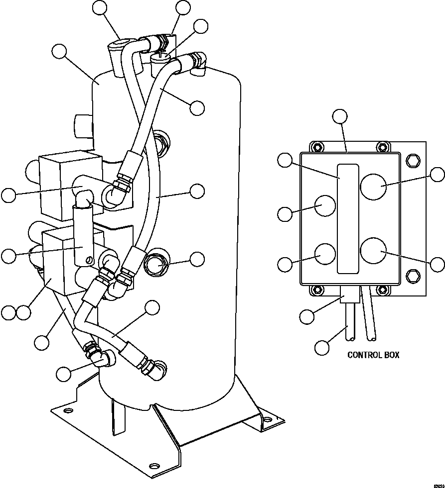 Komatsu parts book diagram for AFE57-HM 830E-1AC S/N A40953  UNITED TACONITE: RESERVE SYSTEM KIT   58E-61-00210