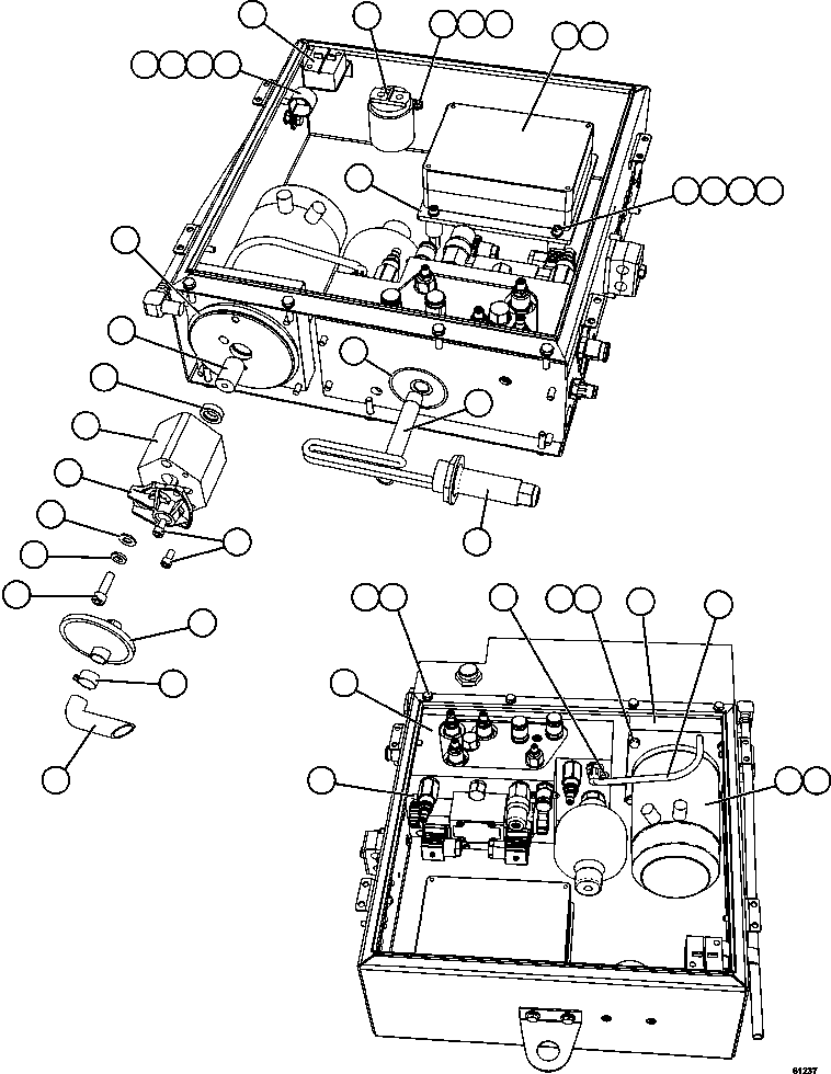 Komatsu parts book diagram for AFE57-HM 830E-1AC S/N A40953  UNITED TACONITE: CONTROL CABINET ASSEMBLY  2/2   XA5741