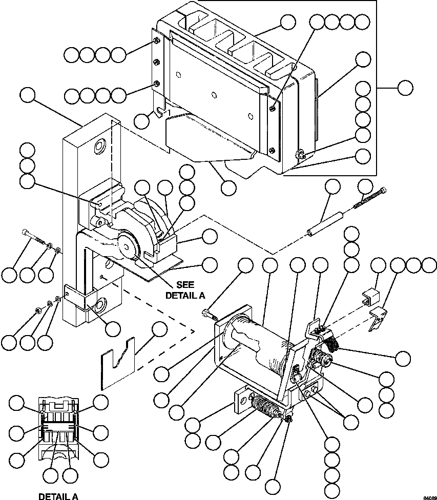 Komatsu parts book diagram for AFE57-HM 830E-1AC S/N A40953  UNITED TACONITE: CONTACTOR - GF & GFR             VE1317