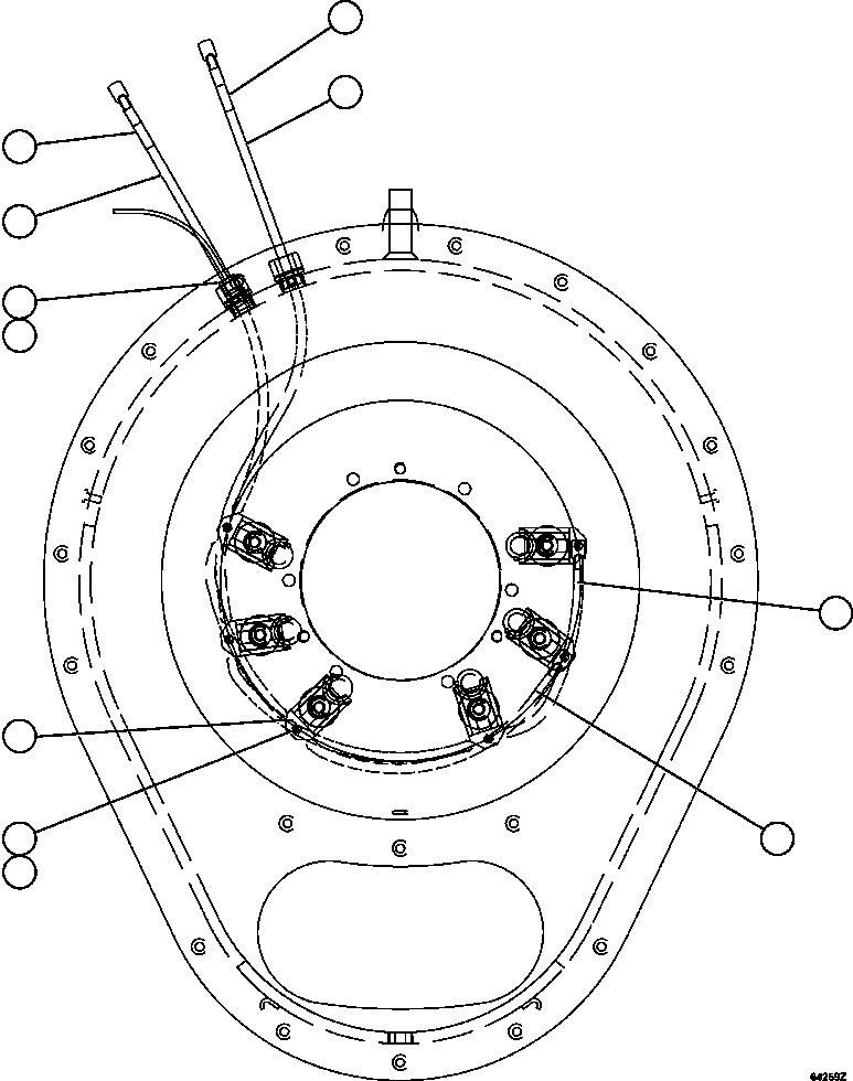 Komatsu parts book diagram for AFE57-HM 830E-1AC S/N A40953  UNITED TACONITE: ALTERNATOR - FIELD CONNECTOR (BRUSH HOLDER)