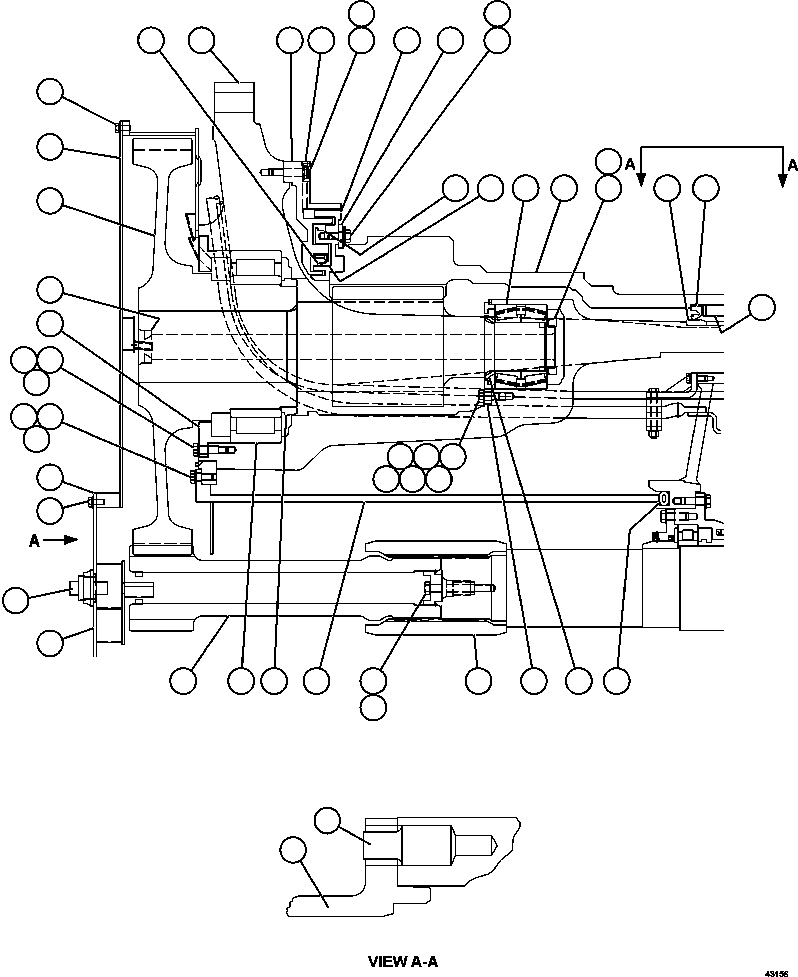 Komatsu parts book diagram for AFE57-HM 830E-1AC S/N A40953  UNITED TACONITE: WHEEL MOTOR  1/8   PC3159