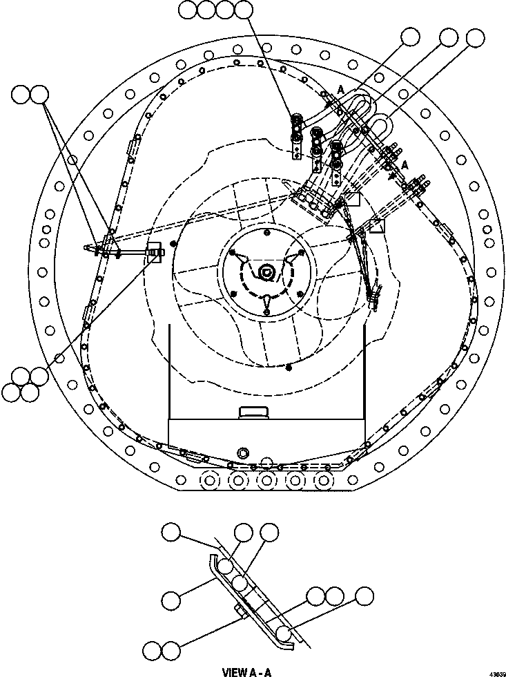 Komatsu parts book diagram for AFE57-HM 830E-1AC S/N A40953  UNITED TACONITE: WHEEL MOTOR  4/8   PC3159
