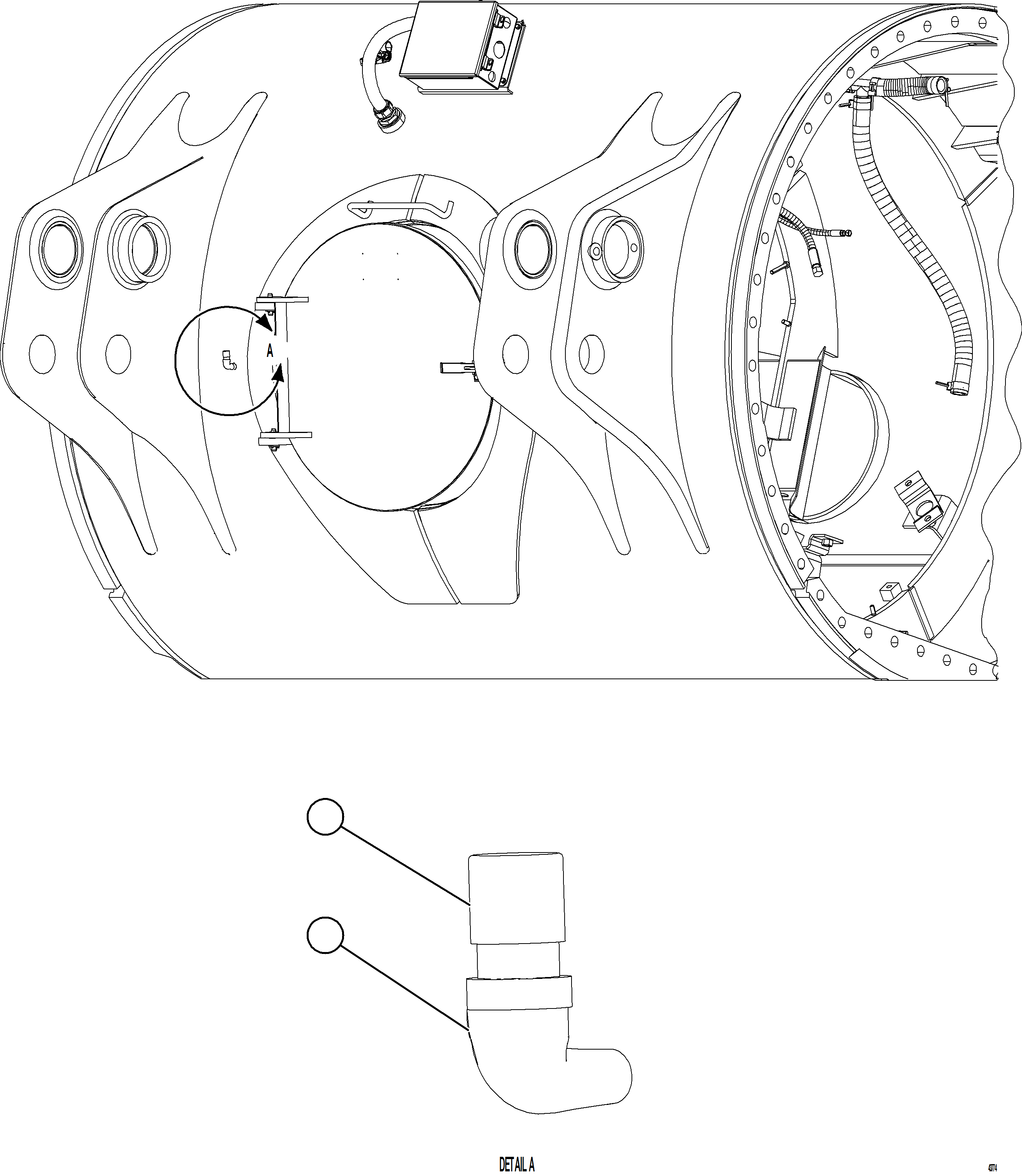 Komatsu parts book diagram for AFE57-HT 830E-1AC S/N A40966, A40987 & A40990 - A40992  SEVERSTAL: REAR AXLE VENT