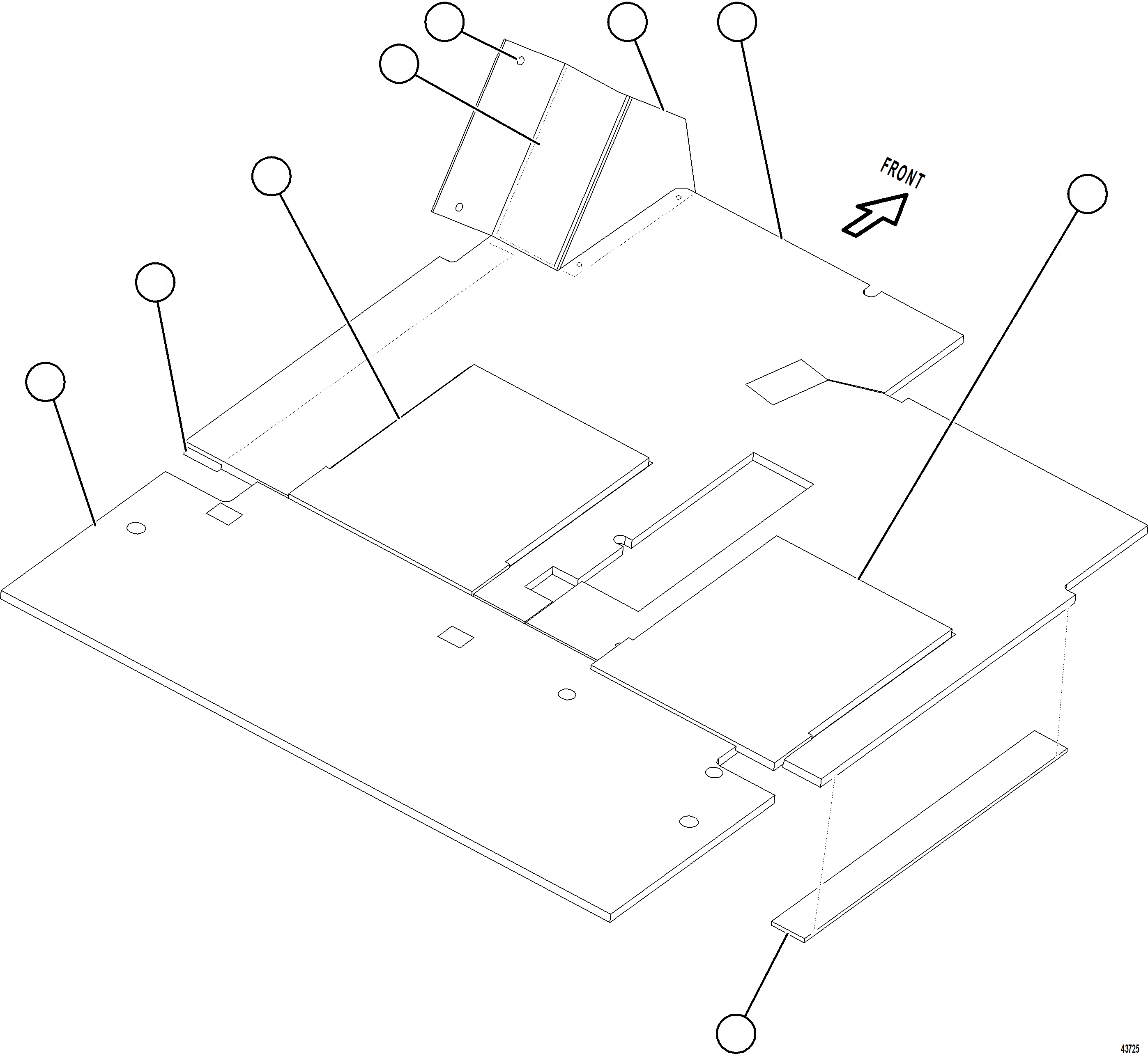 Komatsu parts book diagram for AFE57-HT 830E-1AC S/N A40966, A40987 & A40990 - A40992  SEVERSTAL: FOOTREST AND FLOOR MATS
