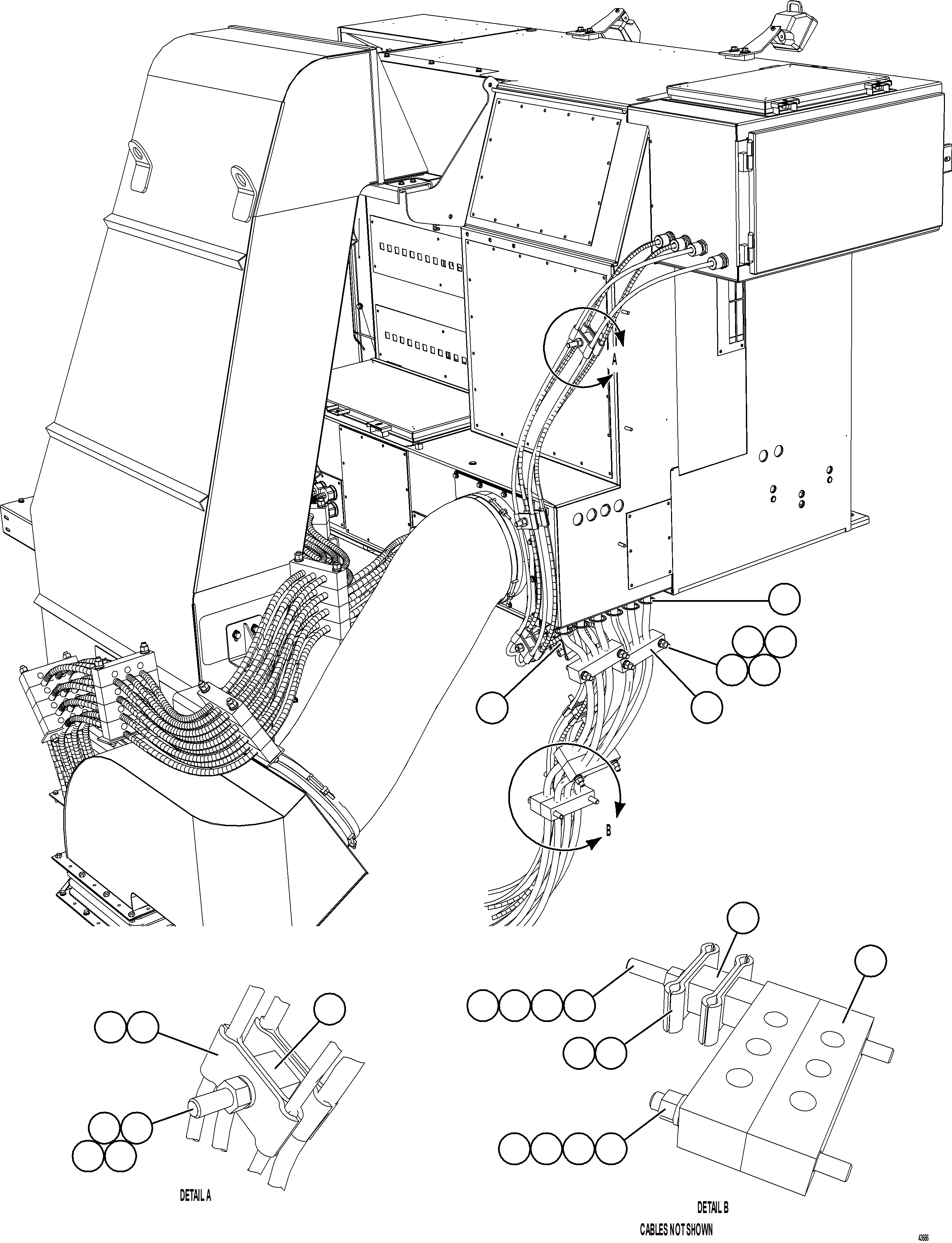 Komatsu parts book diagram for AFE57-HT 830E-1AC S/N A40966, A40987 & A40990 - A40992  SEVERSTAL: ALTERNATOR WIRING   1/3