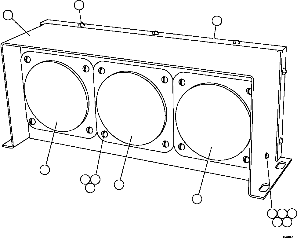 Komatsu parts book diagram for AFE57-HT 830E-1AC S/N A40966, A40987 & A40990 - A40992  SEVERSTAL: PLM LIGHT ASSEMBLY    EK5637