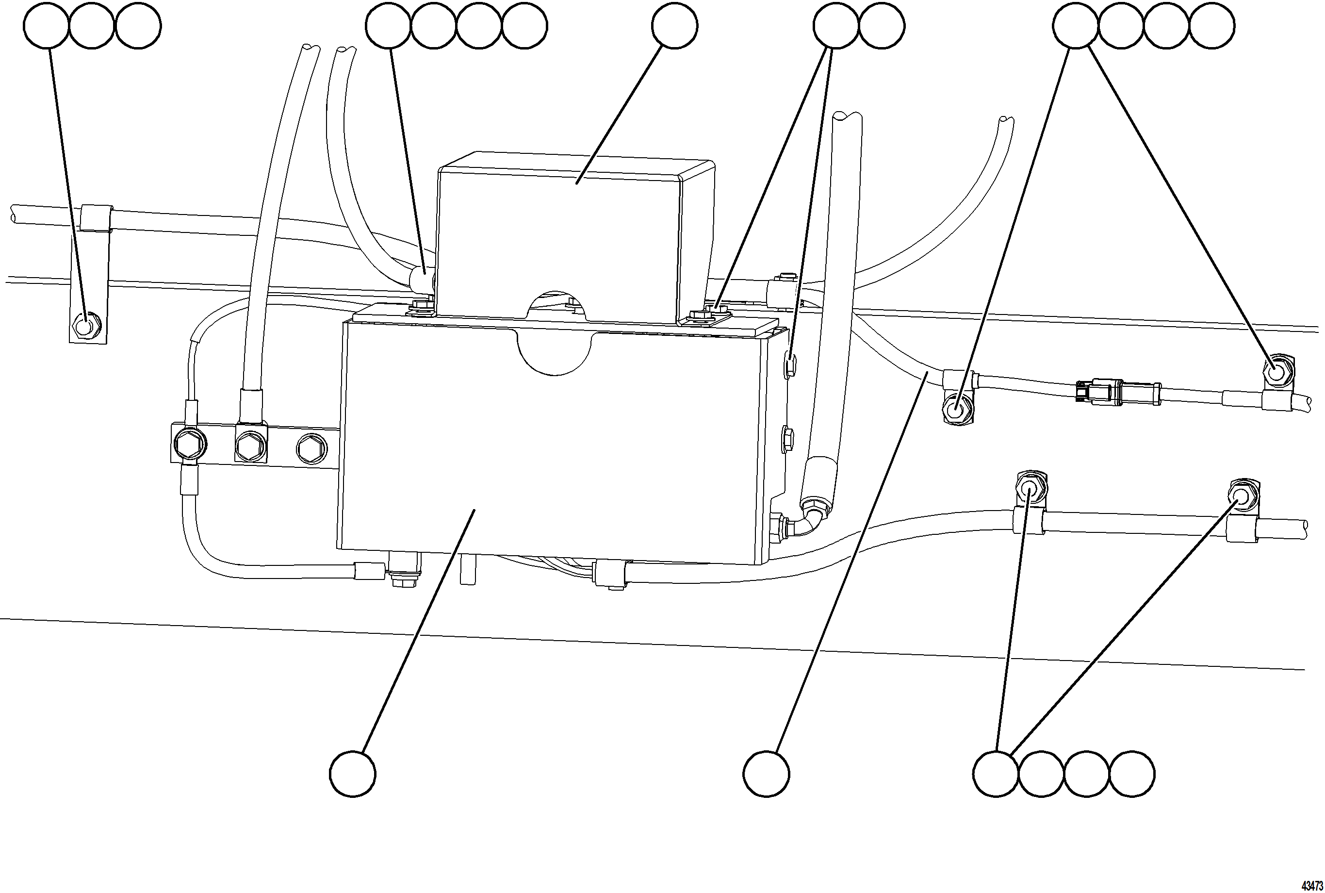 Komatsu parts book diagram for AFE57-HT 830E-1AC S/N A40966, A40987 & A40990 - A40992  SEVERSTAL: STARTING SYSTEM WIRING    2/4