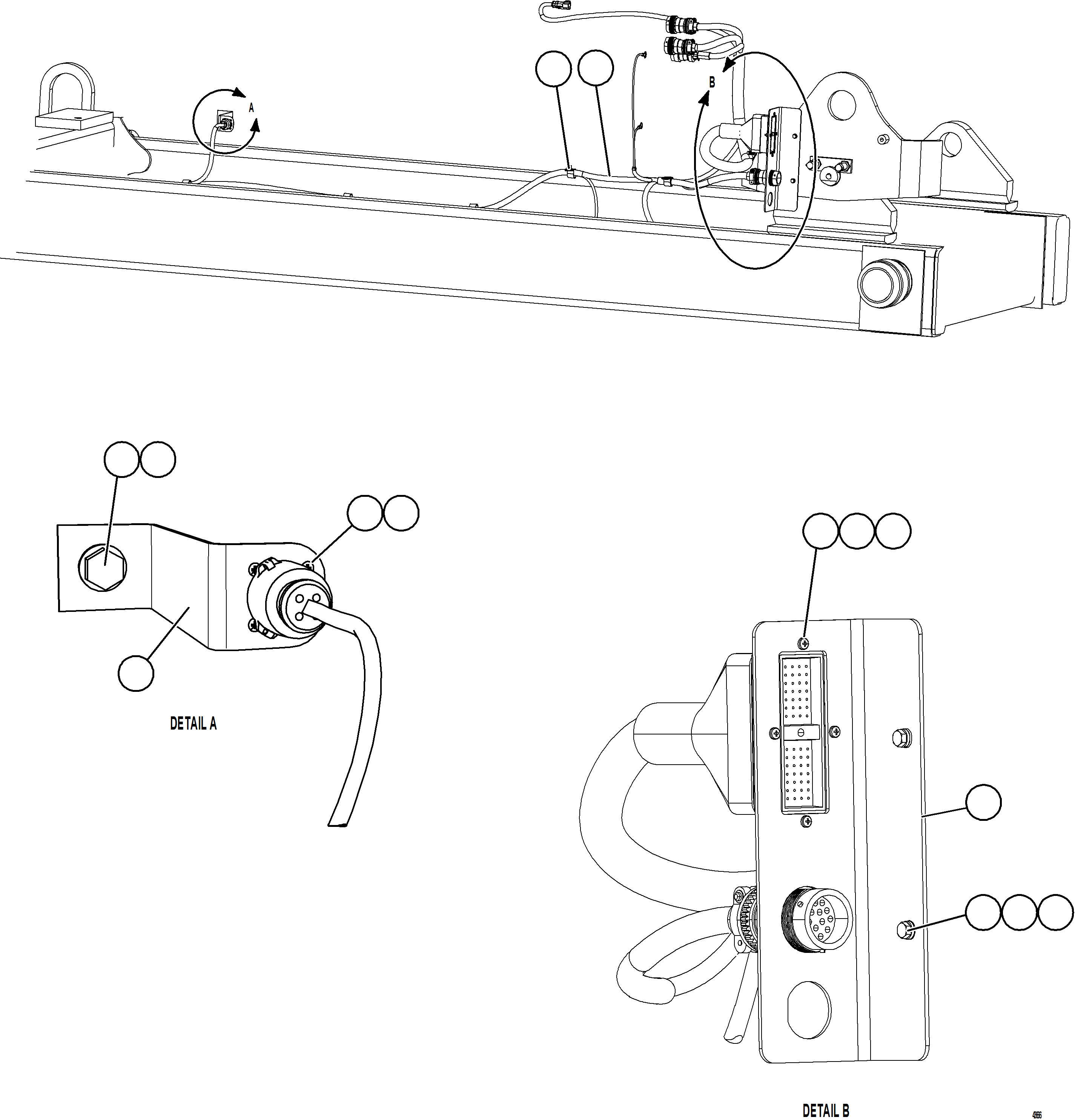 Komatsu parts book diagram for AFE57-HT 830E-1AC S/N A40966, A40987 & A40990 - A40992  SEVERSTAL: ENGINE DIAGNOSTIC PORTS