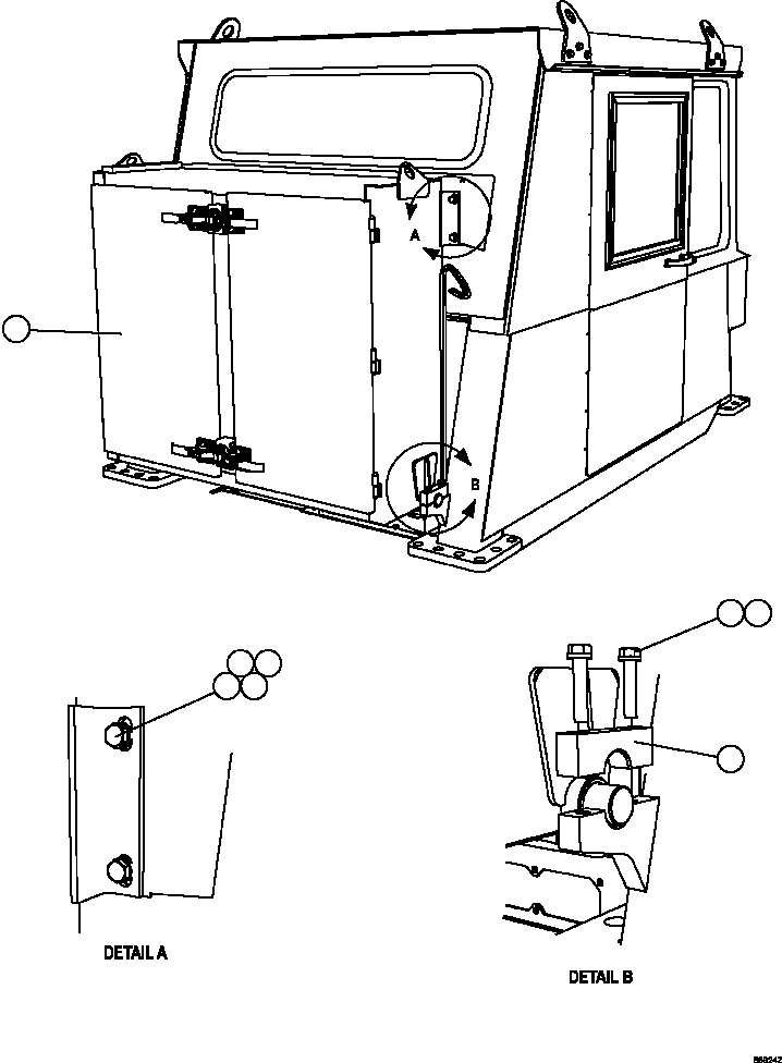 Komatsu parts book diagram for AFE57-HT 830E-1AC S/N A40966, A40987 & A40990 - A40992  SEVERSTAL: HYDRAULIC CABINET INSTALLATION