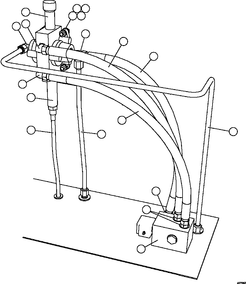 Komatsu parts book diagram for AFE57-HT 830E-1AC S/N A40966, A40987 & A40990 - A40992  SEVERSTAL: HYDRAULIC CABINET  4/4