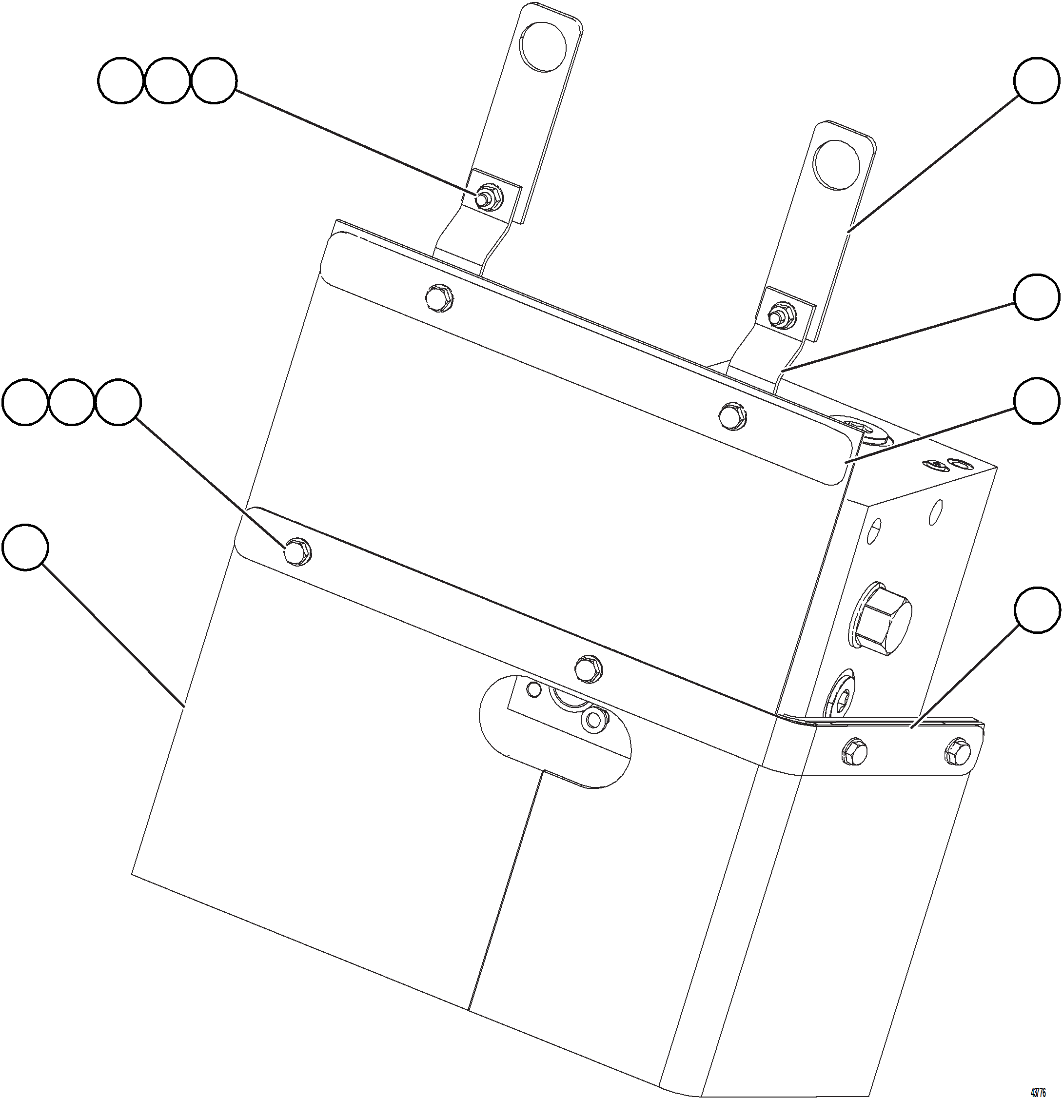 Komatsu parts book diagram for AFE57-HT 830E-1AC S/N A40966, A40987 & A40990 - A40992  SEVERSTAL: BLEEDDOWN MANIFOLD MUD FLAP