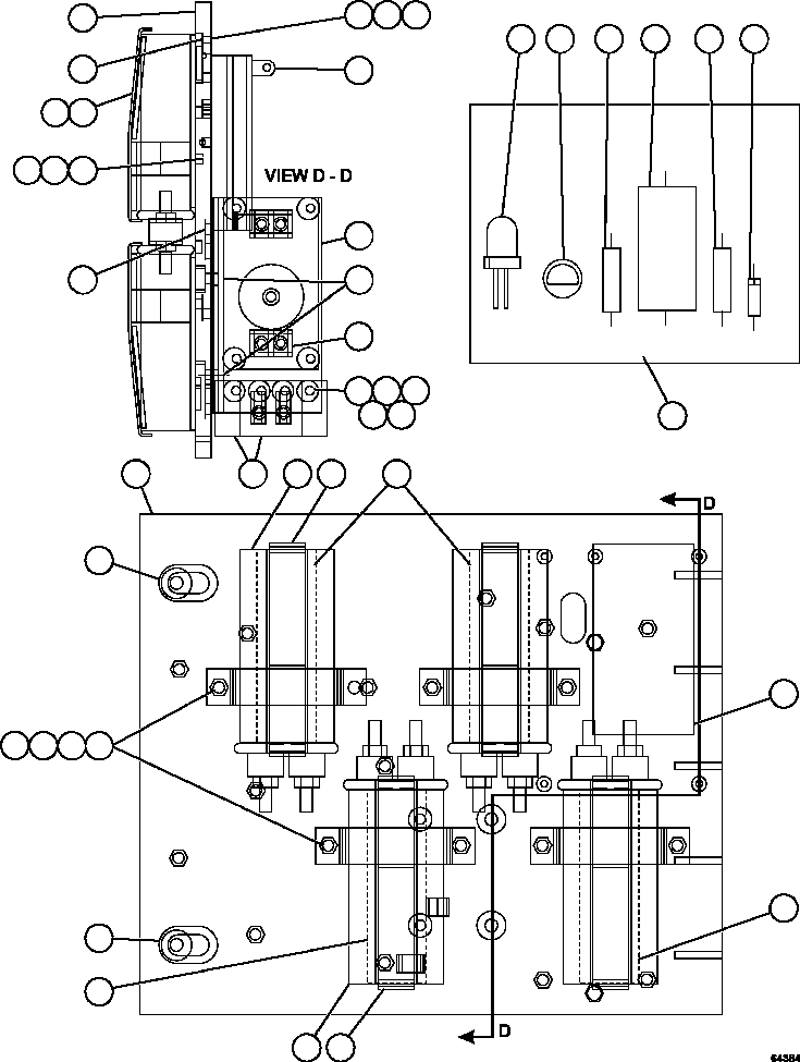 Komatsu parts book diagram for AFE57-HT 830E-1AC S/N A40966, A40987 & A40990 - A40992  SEVERSTAL: AFSE PANEL COVER ASSEMBLY   2/2   58B-43-00480