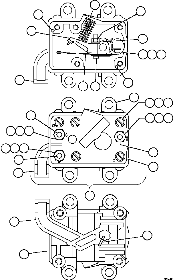 Komatsu parts book diagram for AFE57-HT 830E-1AC S/N A40966, A40987 & A40990 - A40992  SEVERSTAL: POSITION SENSOR INTERLOCK        VE3530