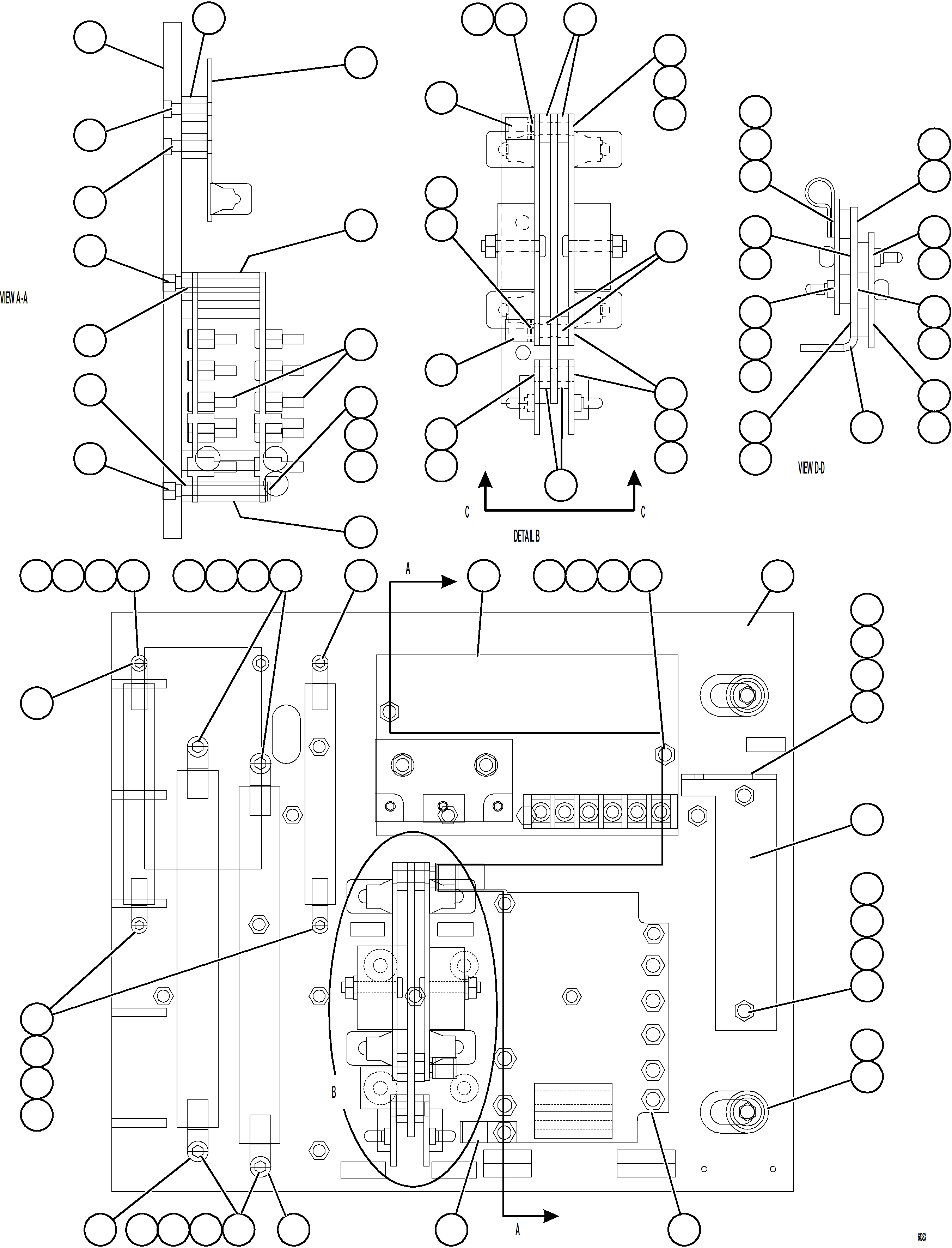 Dump Trucks Komatsu / AFE57-JC 830E-1AC S/N A41008 SEVERSTAL(AFE57-JC) / AFSE PANEL COVER ASSEMBLY   1/2   58B-43-00480(706 : 64383)