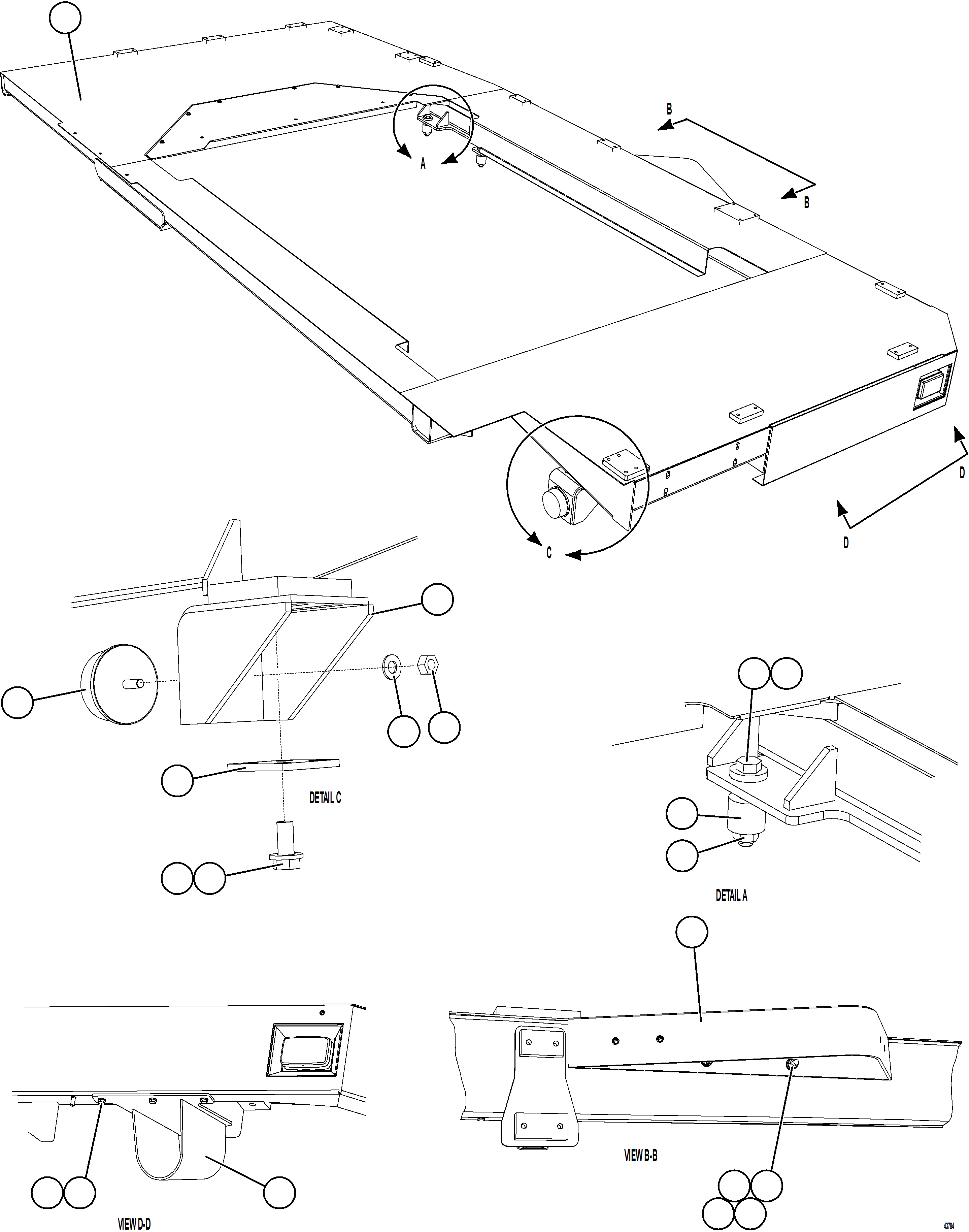 Dump Trucks Komatsu / AFE57-JD 830E-1AC S/N A41020 - A41024  DECKER COAL LIGHTHOUSE(AFE57-JD) / LH DECK INSTALLATION  1/2(018 : 43784)