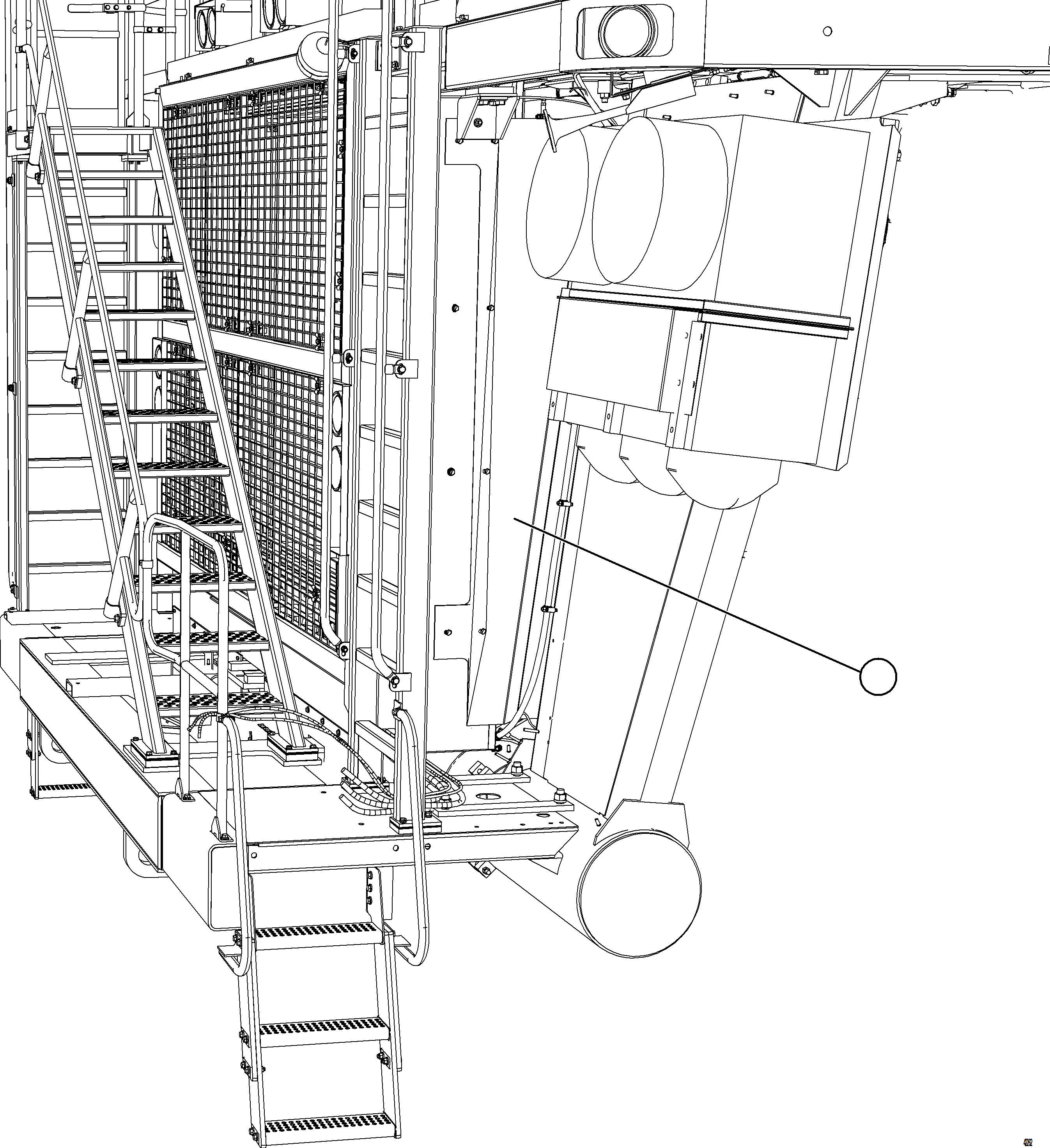 Komatsu parts book diagram for AFE57-JJ 830E-1AC S/N A41035 COLOWYO: PROTECTIVE WALLS