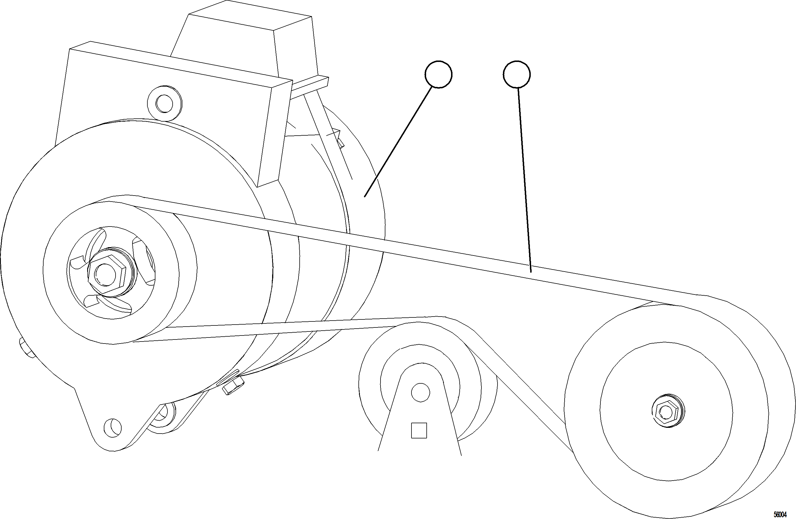 Komatsu parts book diagram for AFE57-JJ 830E-1AC S/N A41035 COLOWYO: BATTERY CHARGING ALTERNATOR INSTL