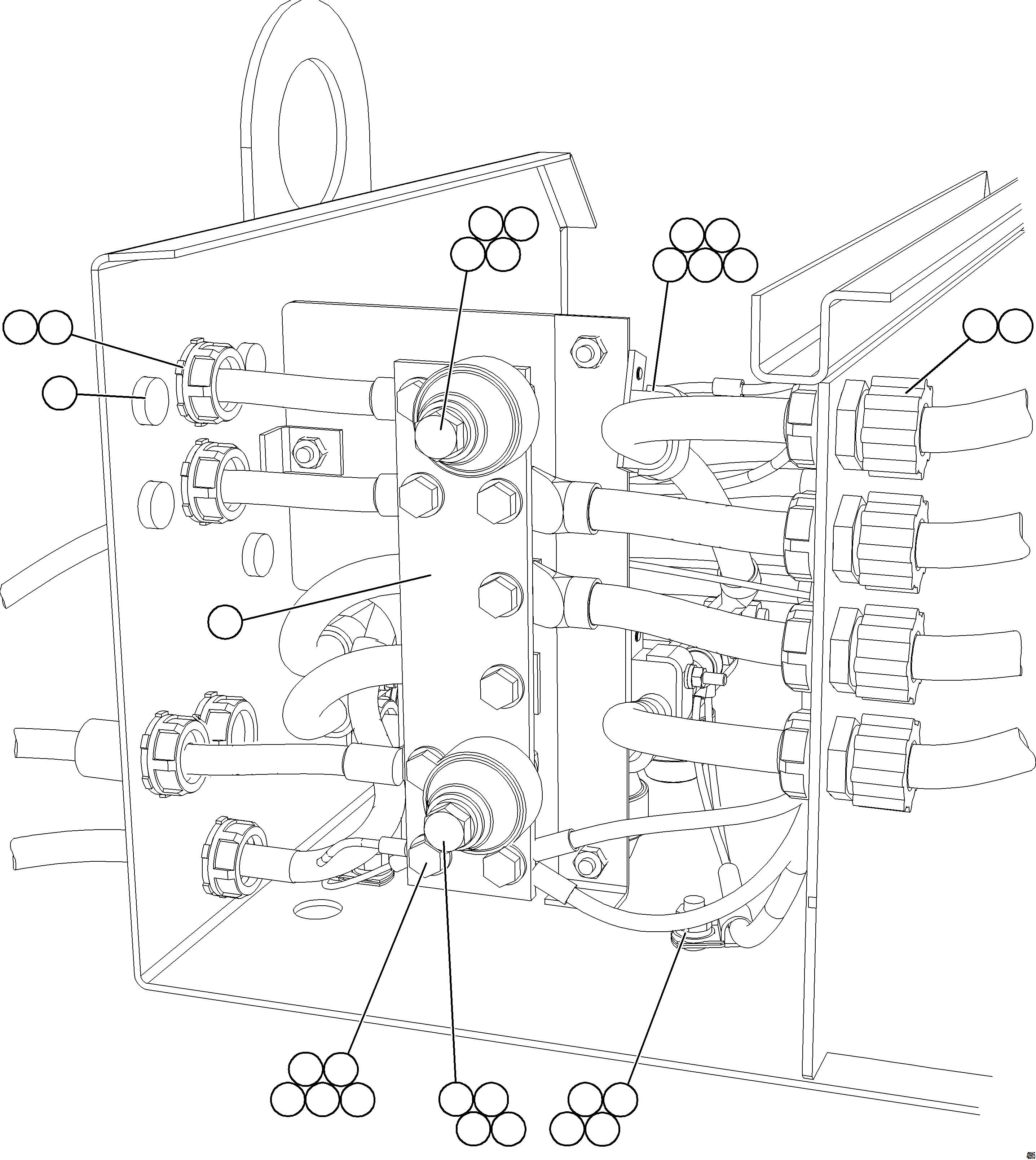 Komatsu parts book diagram for AFE57-JJ 830E-1AC S/N A41035 COLOWYO: BATTERY BOX    6/6