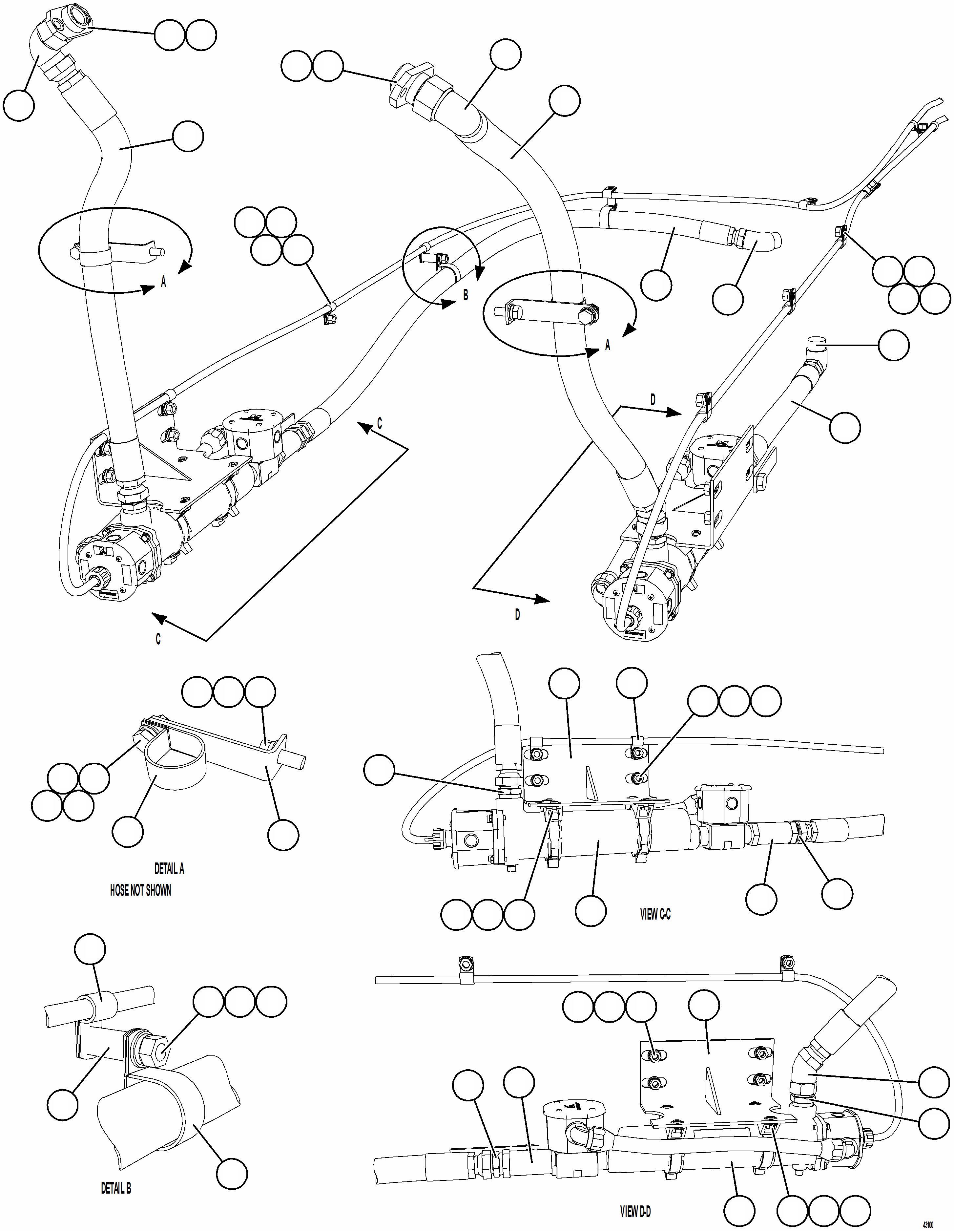 Komatsu parts book diagram for AFE57-JJ 830E-1AC S/N A41035 COLOWYO: HOT START SYSTEM - COOLANT