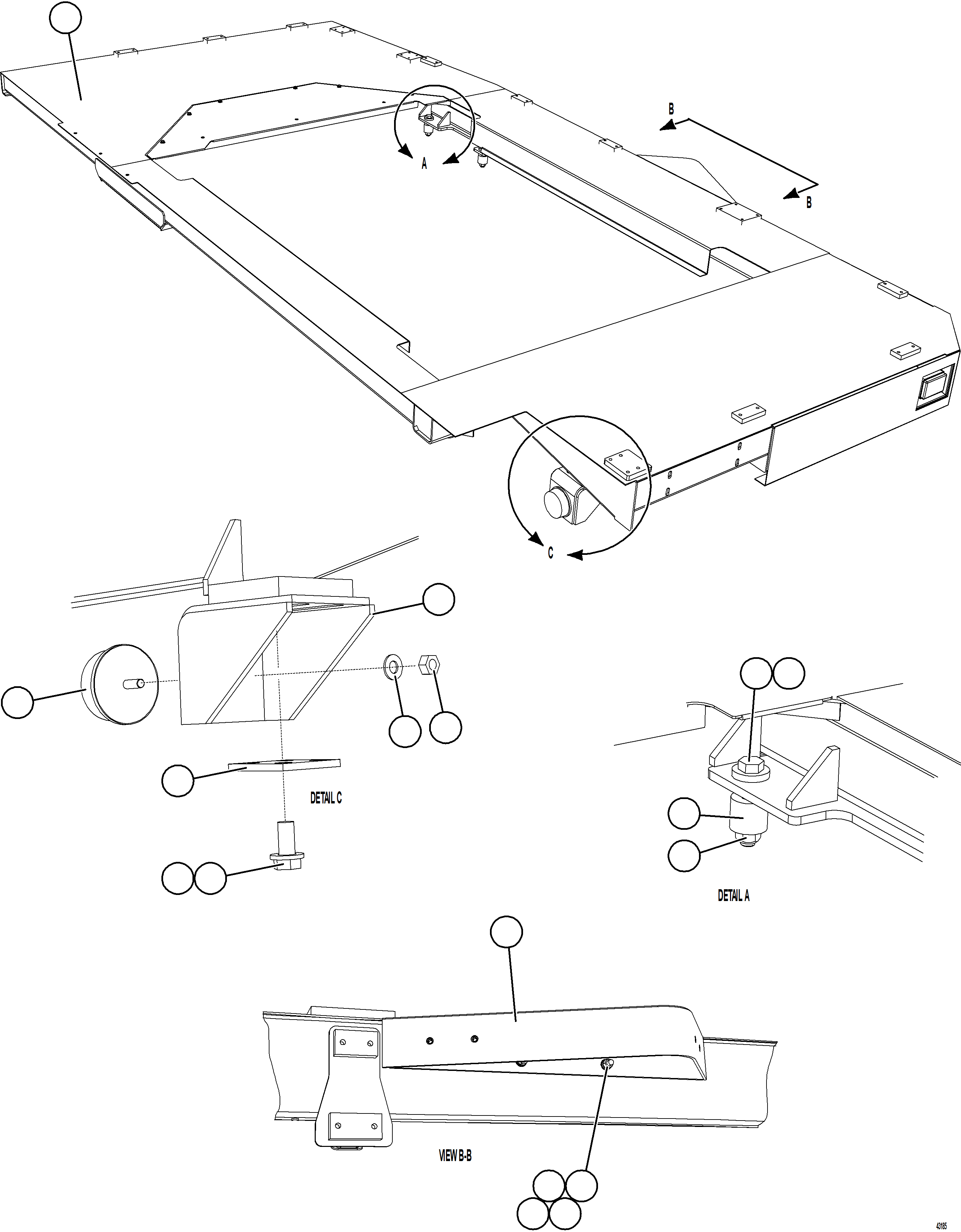 Dump Trucks Komatsu / AFE57-JU 830E-1AC S/N A41074  MANTOS COPPER(AFE57-JU) / LH DECK INSTALLATION(022 : 43185)
