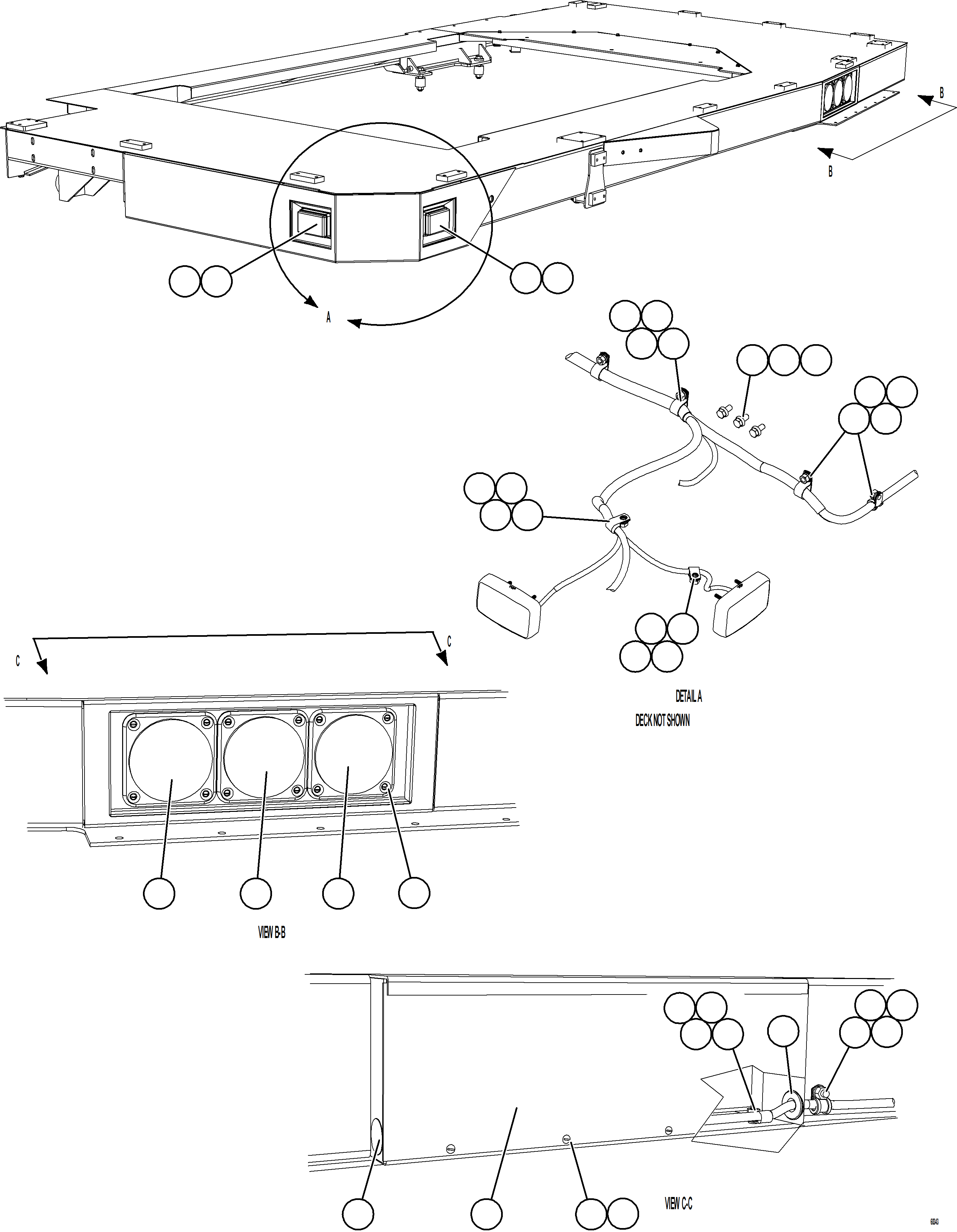 Dump Trucks Komatsu / AFE57-JU 830E-1AC S/N A41074  MANTOS COPPER(AFE57-JU) / LH DECK LIGHTS(328 : 68343)