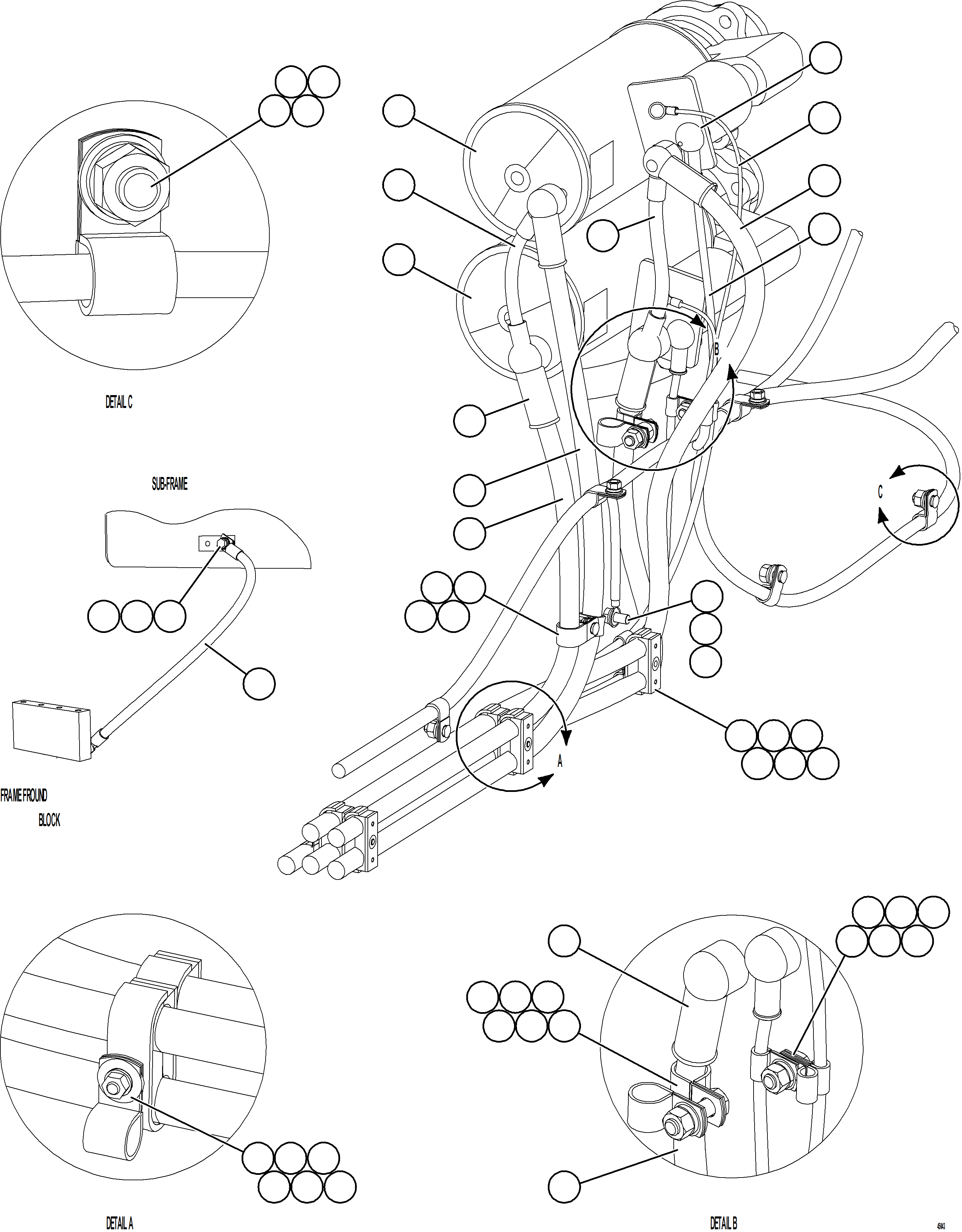 Dump Trucks Komatsu / AFE57-JU 830E-1AC S/N A41074  MANTOS COPPER(AFE57-JU) / STARTING SYSTEM WIRING    1/4(374 : 45043)