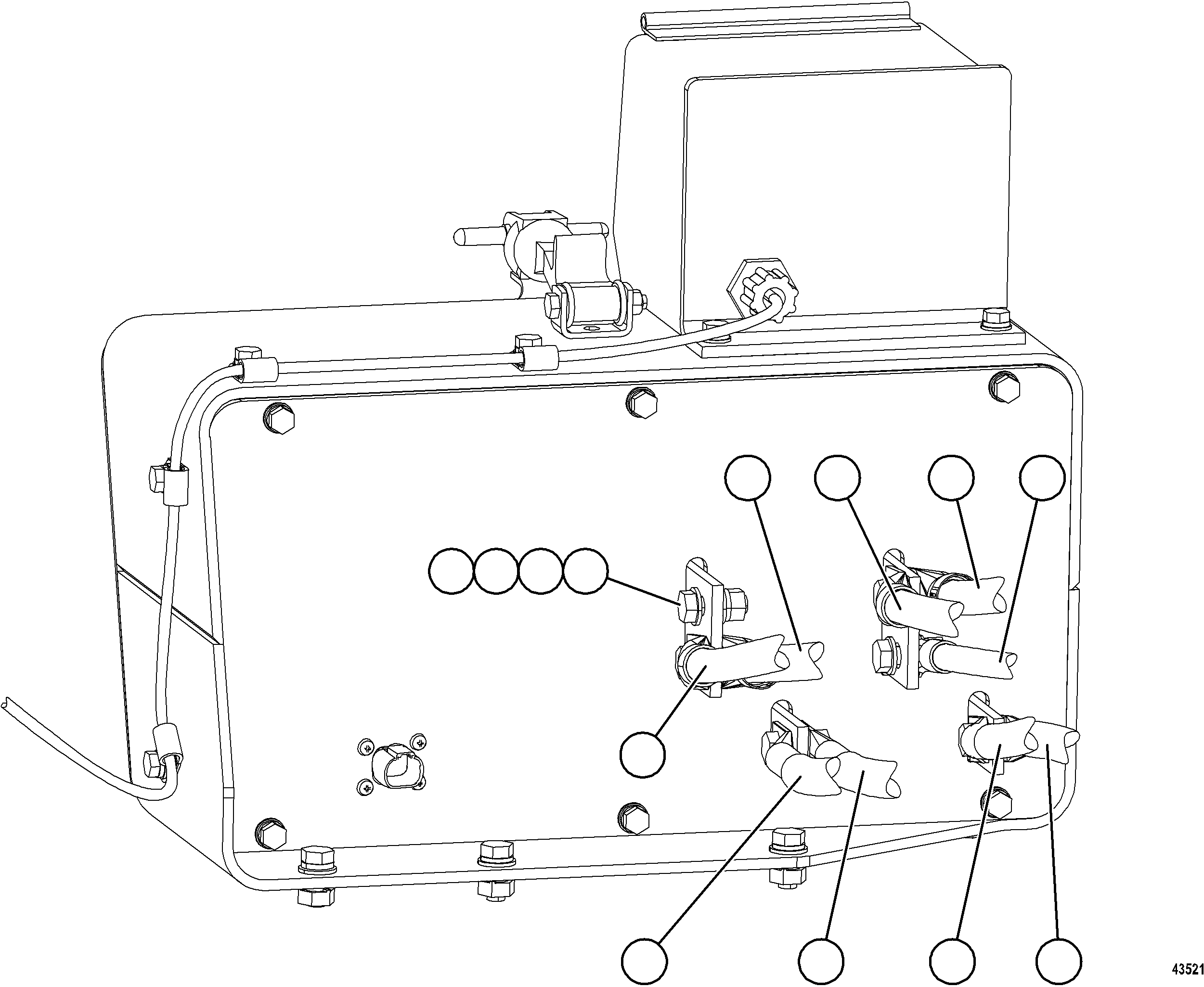 Dump Trucks Komatsu / AFE57-JU 830E-1AC S/N A41074  MANTOS COPPER(AFE57-JU) / BATTERY BOX WIRING    2/2(404 : 43521)